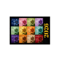 2026 Floral Monthly Calendar Foam Board – Colorful Month-by-Month Wall Calendar