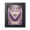 Framed Poster — "The Chosen One" Angelic Heart Wall Art (Vertical)