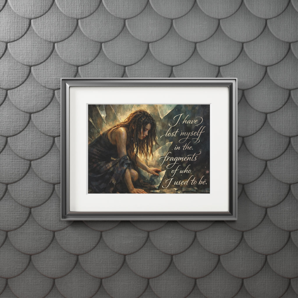 Fine Art Print — "I Have Lost Myself" Figurative Passepartout Print