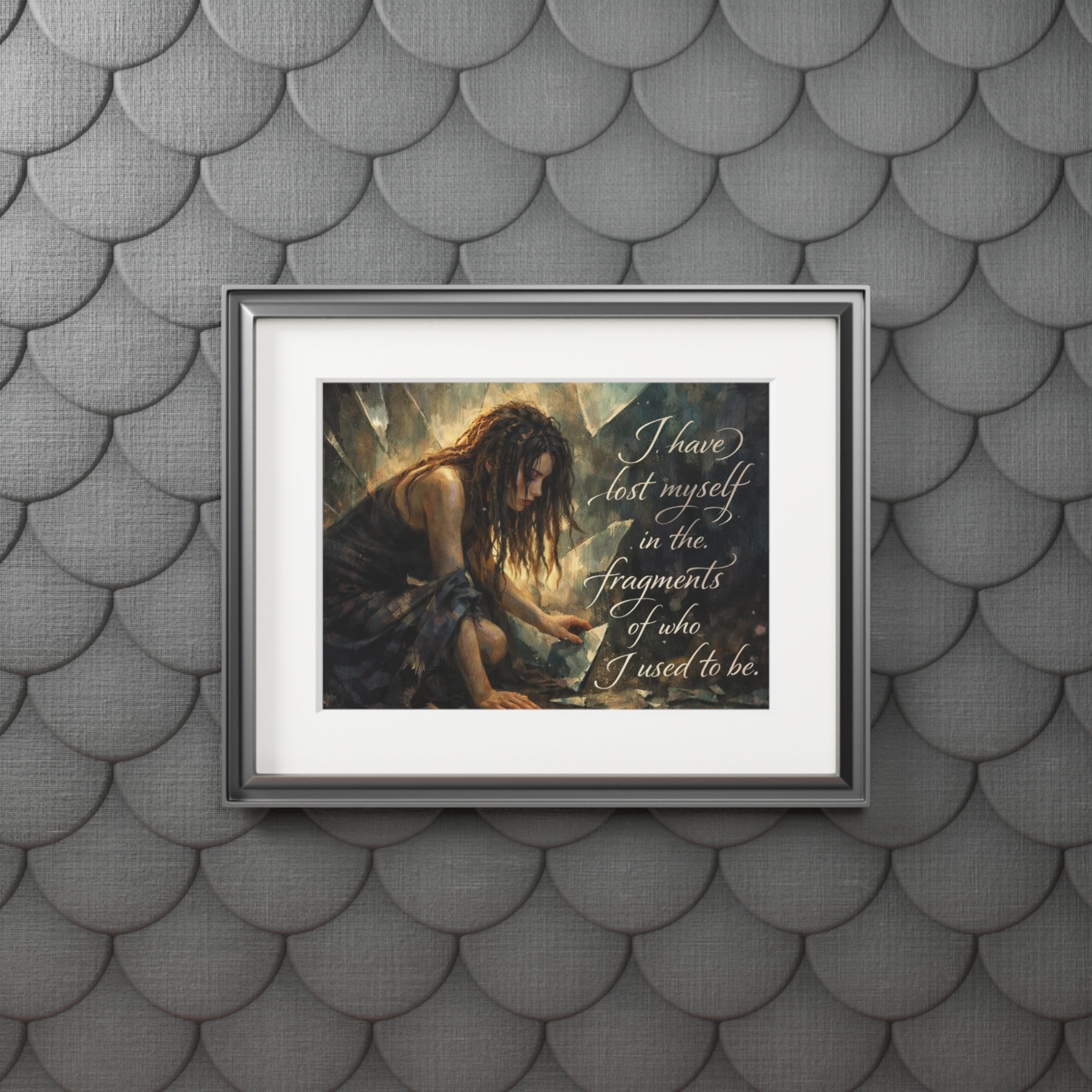 Fine Art Print — "I Have Lost Myself" Figurative Passepartout Print