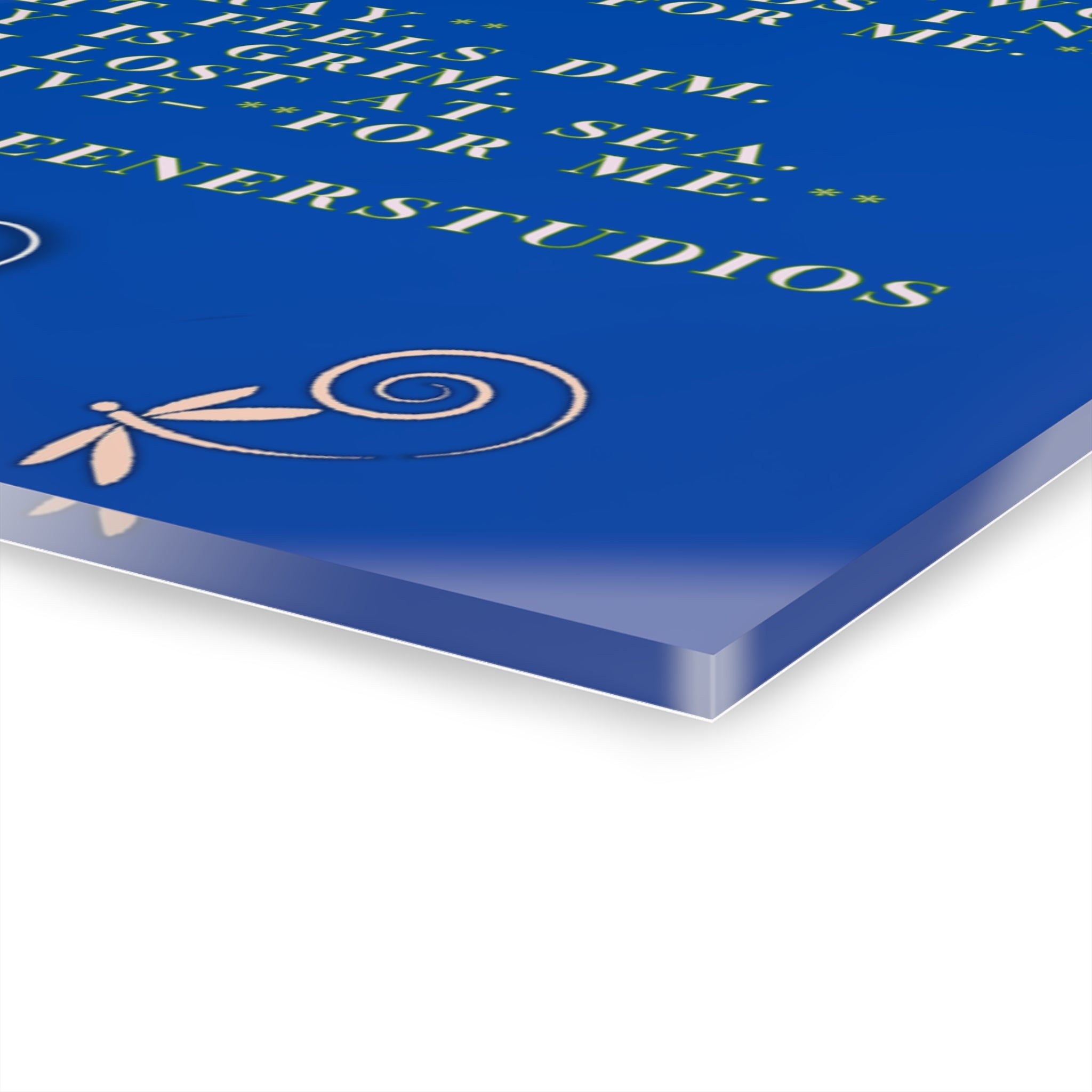 Inspirational Poem Acrylic Print — 'The Smile I Wear' French Cleat Wall Art