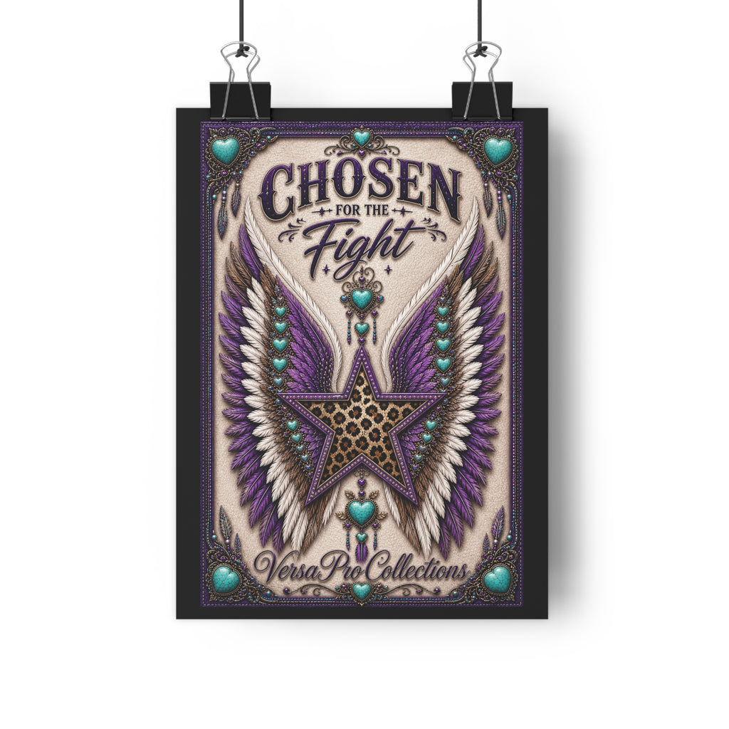 Art Print — "Chosen for the Fight" Inspirational Winged Star Giclée
