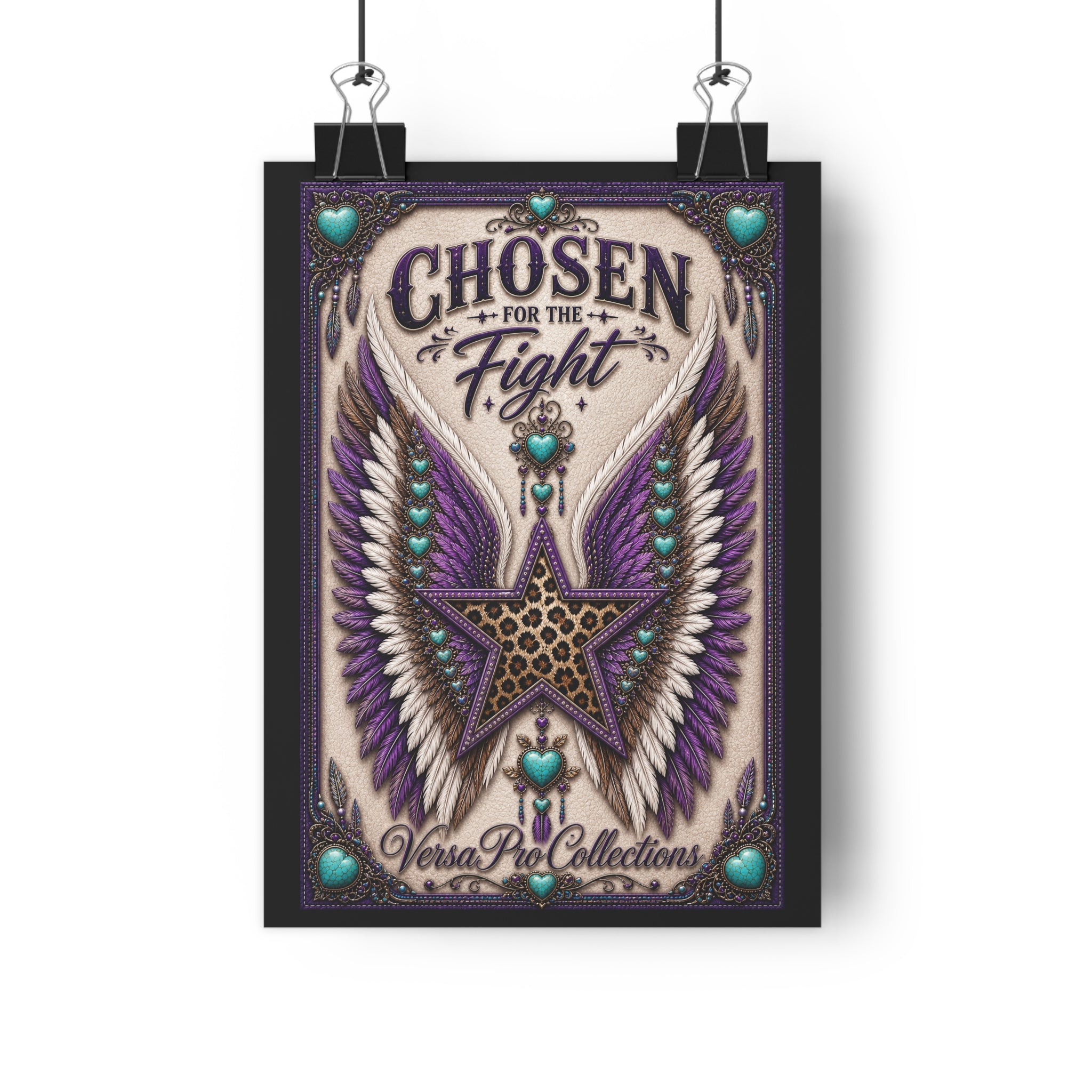 Art Print — "Chosen for the Fight" Inspirational Winged Star Giclée