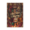 She Rose Anyway Canvas Wall Art — Inspirational Floral Crown Print