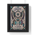 Framed Poster - "Blessed" Dreamcatcher Wall Art (4 Given) — Boho Spiritual Home Decor