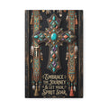 Embrace the Journey Cross Canvas Wall Art — Inspirational Southwestern Decor