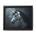 Framed Matte Canvas Print — Mystical Zebra Unicorn Wall Art