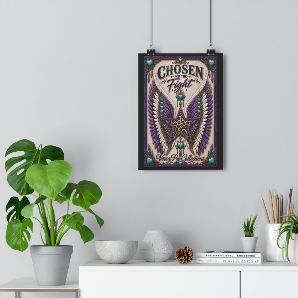Art Print — "Chosen for the Fight" Inspirational Winged Star Giclée