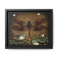 Dragonfly Pond Matte Canvas Print — Framed Wall Art