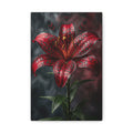 Red Tiger Lily Canvas Print — Dramatic Floral Wall Art for Living Room & Bedroom