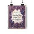 Philippians 4:13 Christian Art Print — "I Can Do All Things Through Christ" Inspirational Giclée