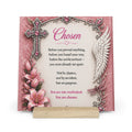 Chosen Inspirational Gallery Board with Stand — Faith Prayer Poem Decor