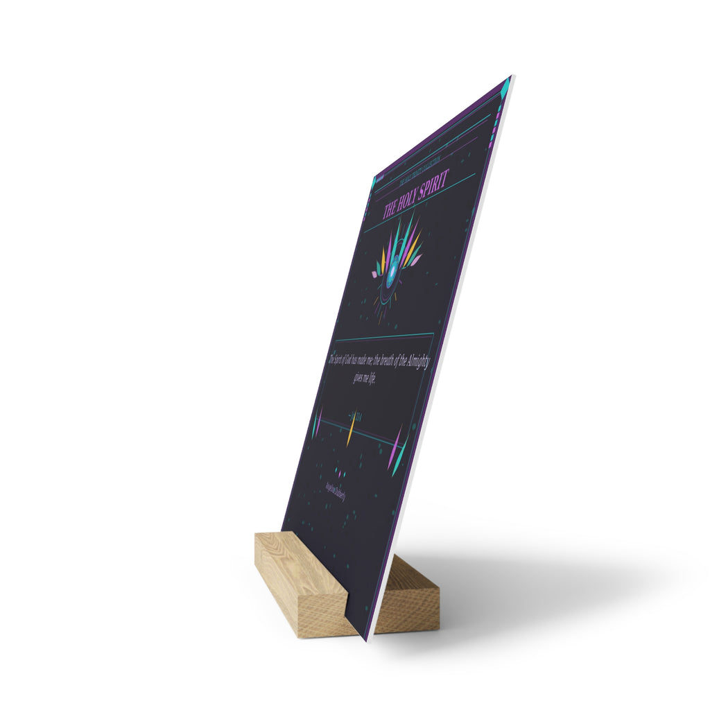 Gallery Board — "The Holy Spirit" Inspirational Faith Plaque (Stand Included)