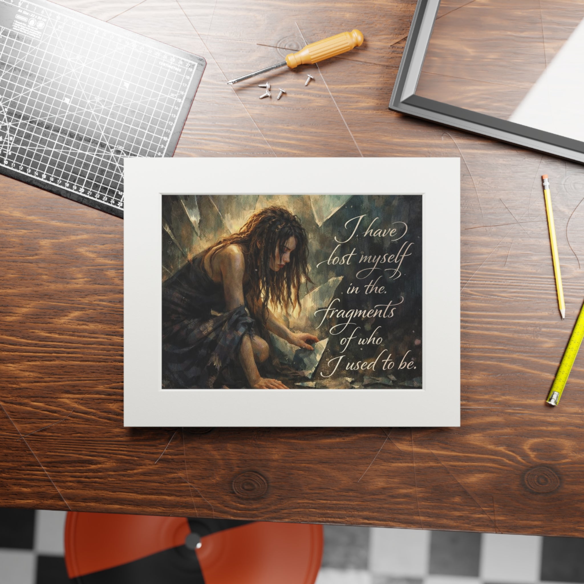 Fine Art Print — "I Have Lost Myself" Figurative Passepartout Print