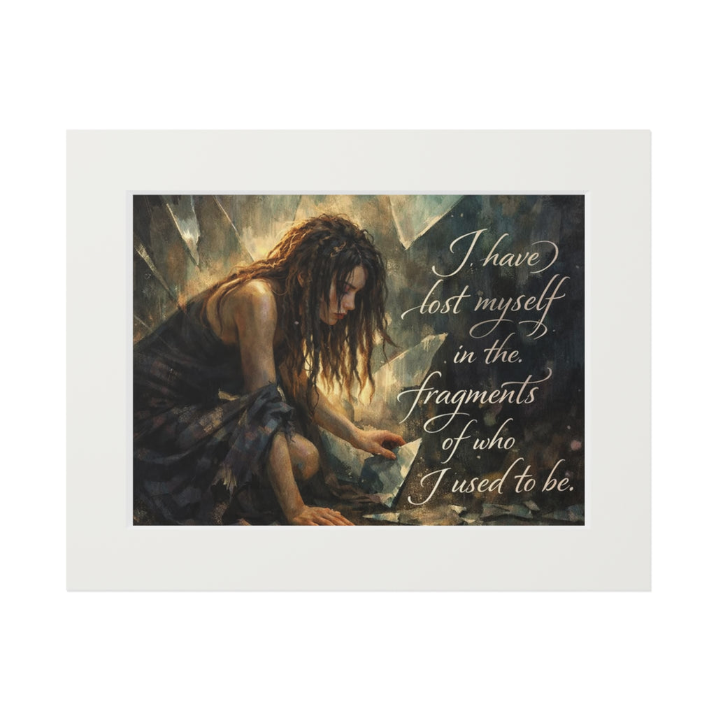 Fine Art Print — "I Have Lost Myself" Figurative Passepartout Print