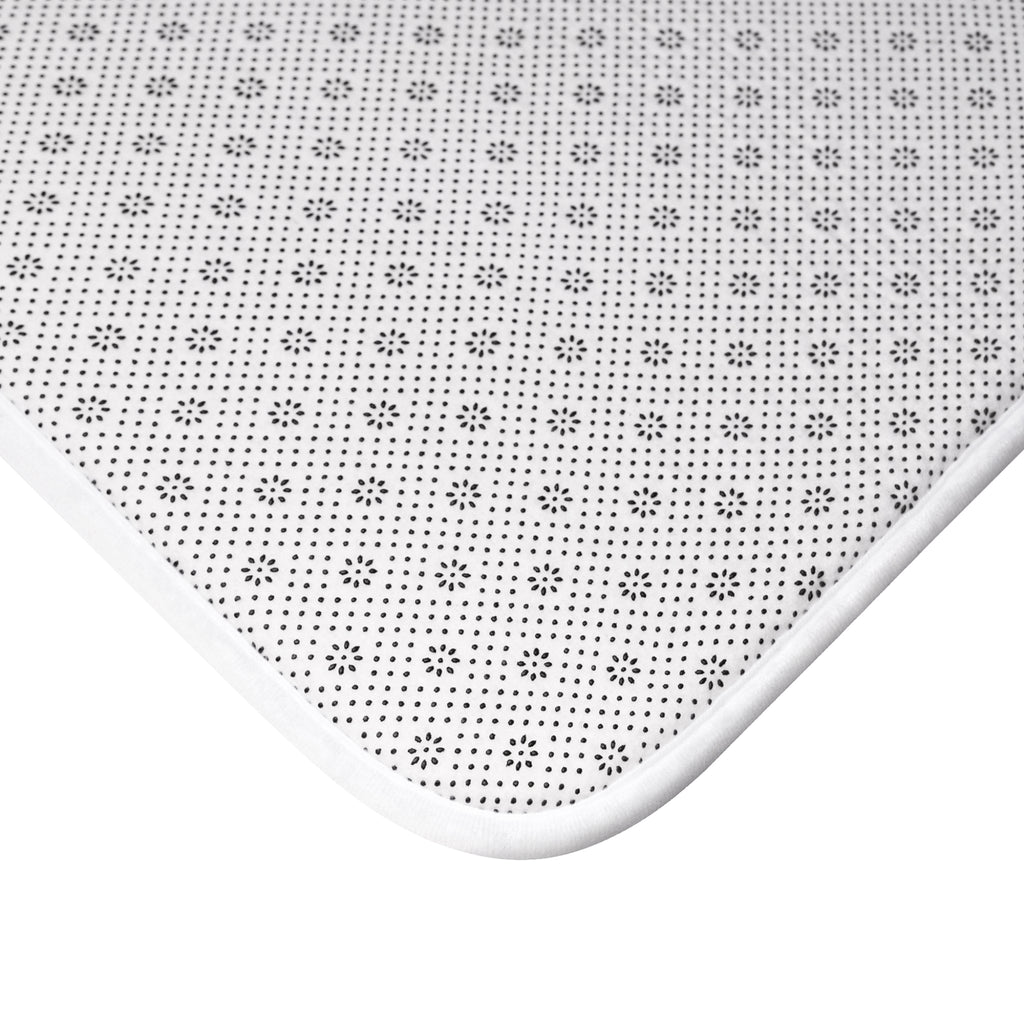 Child of God Cross Bath Mat — Colorful Feather Wings & Hummingbird Design